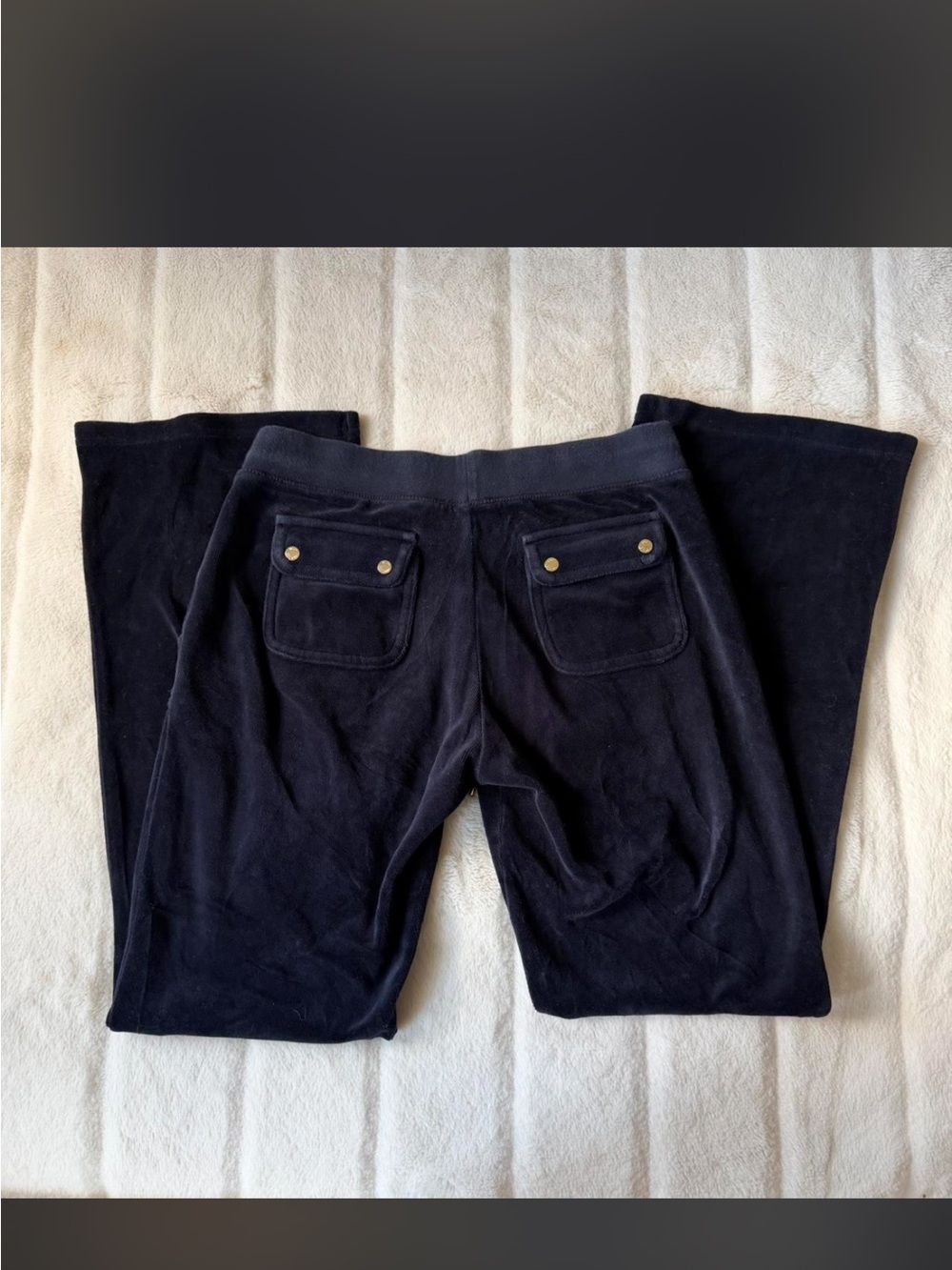 Vintage Y2K Juicy Couture Low Rise Velour Sweatpants - Picture 2 of 5